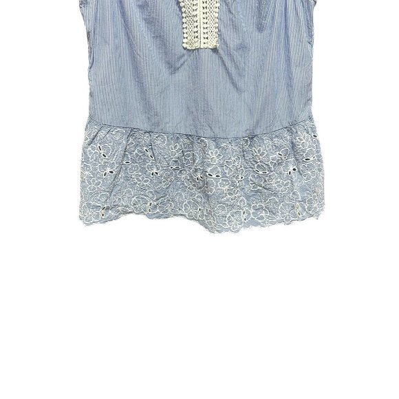 Liz Claiborne Top Womens L Fairy Cottagecore Feminine Romantic Dainty Eyelet - Picture 6 of 6